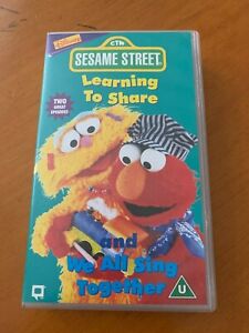 Sesame Street Learning to share VHS VIDEO