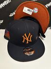 NWT New Era NY Yankees COPPER Satin Navy 125th MLB Anniversary Snapback Hat Mens