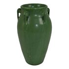 Ephraim Faience 2001 Hand Made Pottery Matte Green Boston Fern Ceramic Vase 063