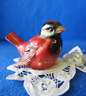 Vintage Goebel RED Sparrow Bird Figurine CV73  West Germany