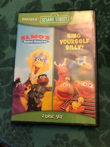 Double Disk Set Sesame Street Sing Yourself Silly + Elmos Musical Adventure