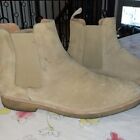 New Republic Sonoma Suede Tan Chelsea Pull On Boot with Crepe Sole Men Sz 13