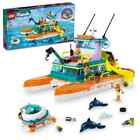 🐬🚤LEGO Friends Sea Rescue Boat Dolphin Building Toy 41734 New In Box 🚤🐬