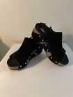 Women’s Volatile Black Wedge Suede Studded Sandals Comfortable Shoes Size 6