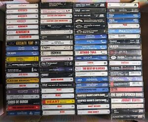 Classic Rock Cassette Tape Lot (U-PICK) *Untested