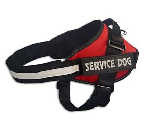 Service Dog Harness Vest XS S M L XL Patches ID Card Dog Tag Set Included