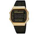 Casio Vintage Collection Men's Gold/Black Digital Wristwatch (A168WEGB1BVT) New