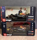 F1 Oracle Red Bull Racing RB19 Max Verstappen RB18 Sergio Perez Burago 1/43 lot