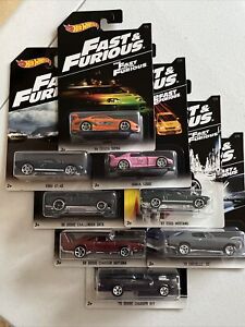 2016 Hot Wheels Fast And Furious Complete Set Of 8 Walmart Exclusive