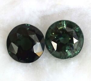 20 Ct Each Stone Natural Green Sapphire Round Shape Certified Gemstone.