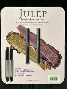 JULEP 2 Pack Creme to Powder Eyeshadow 101 Duo -ORCHID SHIMMER + BRONZE  NEW