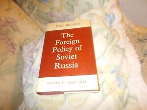 THE FOREIGN POLICY OF SOVIET RUSSIA VOLUME II 1936-1941  HC/DJ  1963 Max Beloff