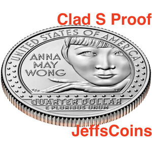 2022 S Anna Wong NEW Women Series Quarters Chinese American Film CLAD PROOF