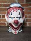 RARE Vintage Brush McCoy USA Pottery Creepy Grotesque Clown Head Cookie Jar