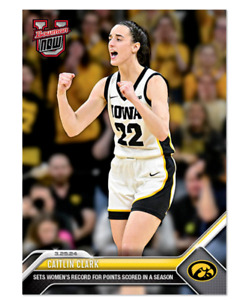 2023-24 Bowman U Now Basketball #74 Caitlin Clark Women's Record Points In Hand