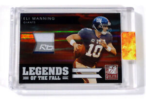 2011 Donruss Elite Legends of the Fall Jerseys Prime Eli Manning #8 Giants /50