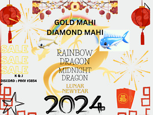 Gold Diamond Mahi MAhi  aDopt Me Lunar New Year 2O24 - s compatible
