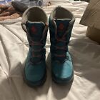 Columbia Cascara Teal Waterproof Snow Boots Lace Up Mid BL0117 Womens Size 9