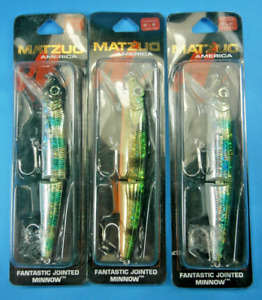 Matzuo Fantastic Jointed Minnow Lot Of (3) Lures - New Old Stock