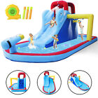 Inflatable Kids Bounce House Water Slide Gun Jumping Splash Pool Blower Wet Dry