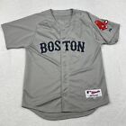 Boston Red Sox Jersey Mens Medium Gray Josh Beckett #19 Majestic Stitched MLB