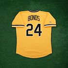 Barry Bonds Pittsburgh Pirates Cooperstown Men's Gold Throwback Jersey