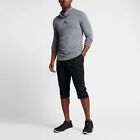 Mens Nike Air Jordan Jumpman 3/4 Length Therma Fleece Shorts Black Size Small
