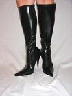 BLACK OR RED LATEX RUBBER HIGHS BOOTS  SIZE 5-16 HEELS-5,5