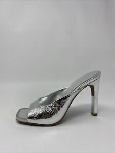 DKNY Women’s Open Toe Fashion Pump Heal Silver Size 7M US