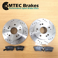 Rear Brake Discs & Pads For Toyota Landcruiser Prado 3.0 TD (KZJ95) 96-01 MTEC