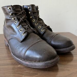 Chippewa LL Bean Boots Mens 10D Brown Katahdin Engineer Lace-up Cap Toe Shoes
