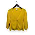 CAbi Yellow Cardigan Sweater Size Small