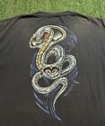 Vintage 2000s Snake Shirt ODM Tag XL Cobra Tribal JNCO Style Skate Stussy RARE