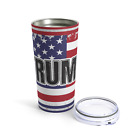 Trump 20 oz Tumbler American Flag Election Maga America Gift 2024 Travel Mug