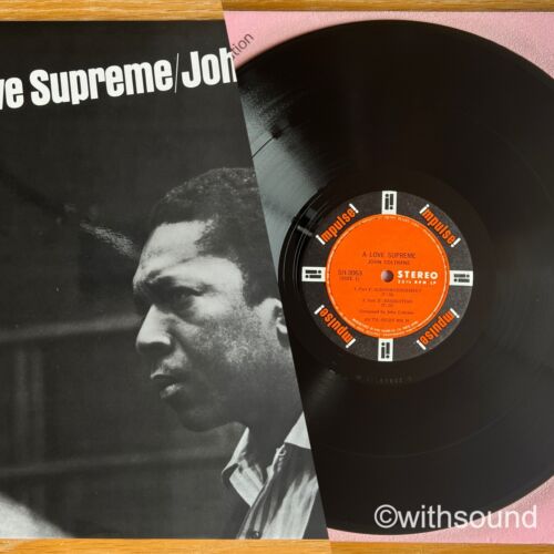 JOHN COLTRANE A Love Supreme JAPAN LP FLIP BACK 1965 IMPULSE! SH 3063