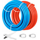 VEVOR 200ft 1/2 Oxygen Barrier PEX tubing 100ft RED and 100ft BLUE Pipe Pex-B