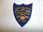 b0522L USMC Sniper Patch  Scouts Snipers 1st Recon A Sporting Way To Kill R7C