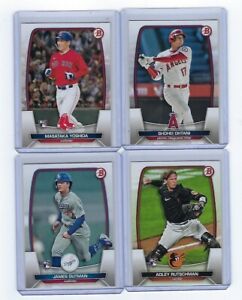 2023 Bowman Base Single Cards #1-100 Vets & RC - COMPLETE YOUR SET - You Pick