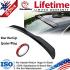For Hatch-back Universal Rear Roof Trunk Spoiler Carbon Fiber & Red Wing Lip ABS (For: Kia Soul)