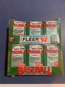 1992 Fleer MLB BASEBALL JUMBO 24 CT Factory Wrapped BOX  w/ Rookie Sensations