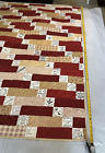 New Handmade Quilt for the Quilter Friend When You Can't Quilt Crimson/Tan/White