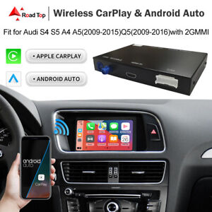 Wireless CarPlay Android Auto Mirror Link AirPlay For Audi A4 A5 MMI2G 2009-2016