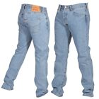 Levis 501 Original Fit Mens Jeans Straight Leg Button Fly 100% Cotton Light Wash