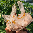 4.57LB A+++Large Natural white Crystal Himalayan quartz cluster /mineralsls