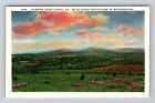 Luray VA-Virginia, Sunrise over Luray, Blue Ridge Mountains, Vintage Postcard