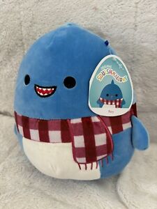 Squishmallows Rey The Blue Shark with Scarf, 8