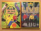 The Wiggles Wiggly Safari Steve Irwin and Live Hot Potatoes DVD Lot 2