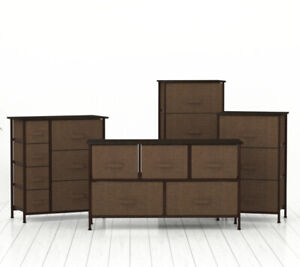 4/5/7 Dressers Chest Drawer Bedroom Set Furniture Nightstand Storage Full Queen