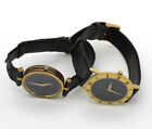 Vintage Gucci Ladies Black and Gold Toned Leather Watches Lot of 3 #WB733-10