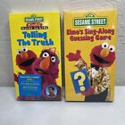 Sesame Street VHS Lot Of 2 Elmo's Sing Along Guessing…, Telling The Truth NEW